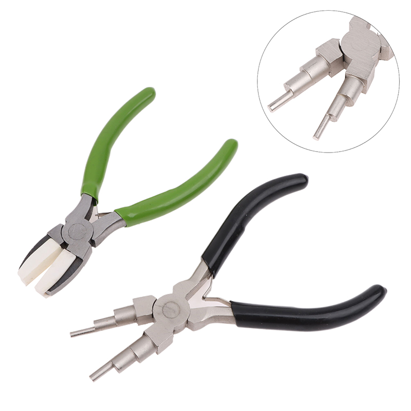 Jewelry Making Round Nose Pliers - Alicate de Bico Chato Verde e