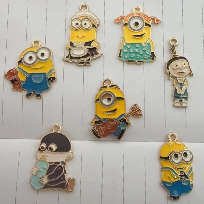 Jewelry Making Birthday Party - 10 peças de pingente de desenho