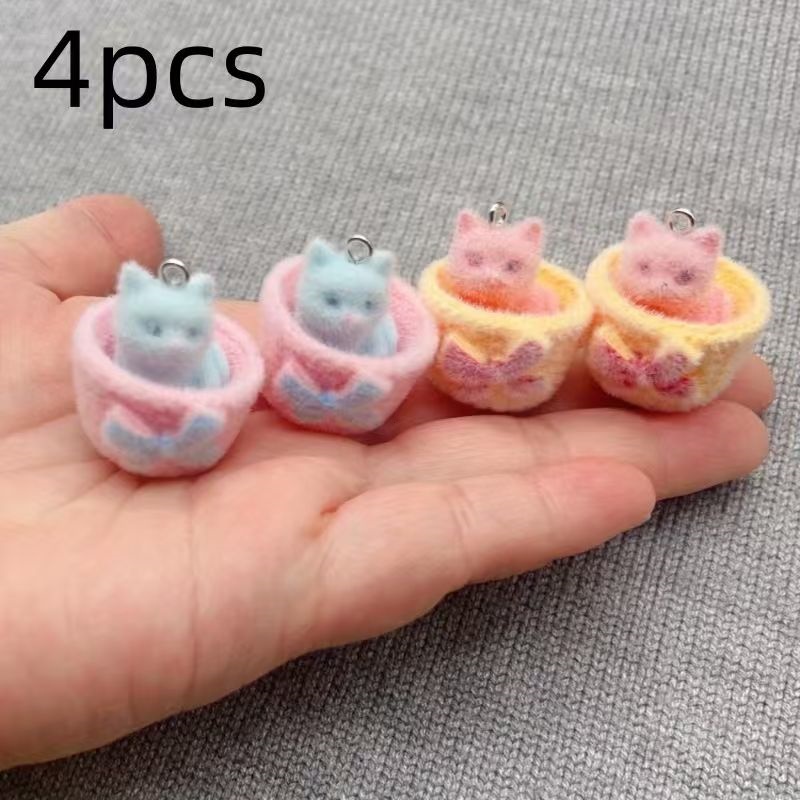 4 peças de pingente de gato em - Jewelry Making Birthday Party avaliação e preço