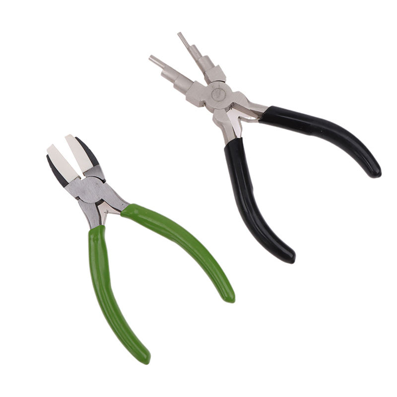 Alicate de Bico Chato Verde e  - Jewelry Making Round Nose Pliers avaliação e preço