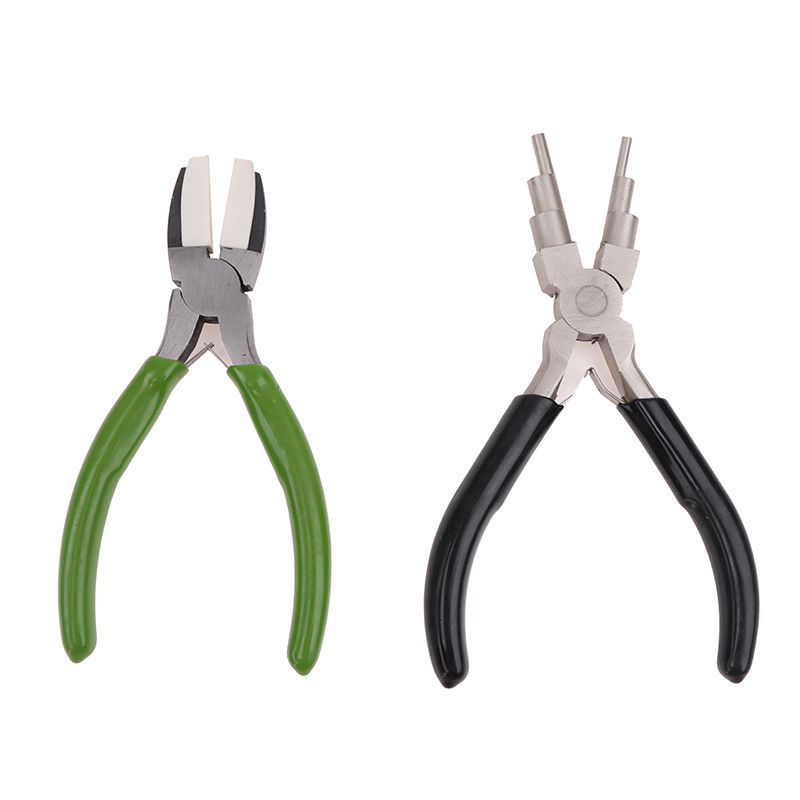 Alicate de Bico Chato Verde e  - Jewelry Making Round Nose Pliers avaliação e preço