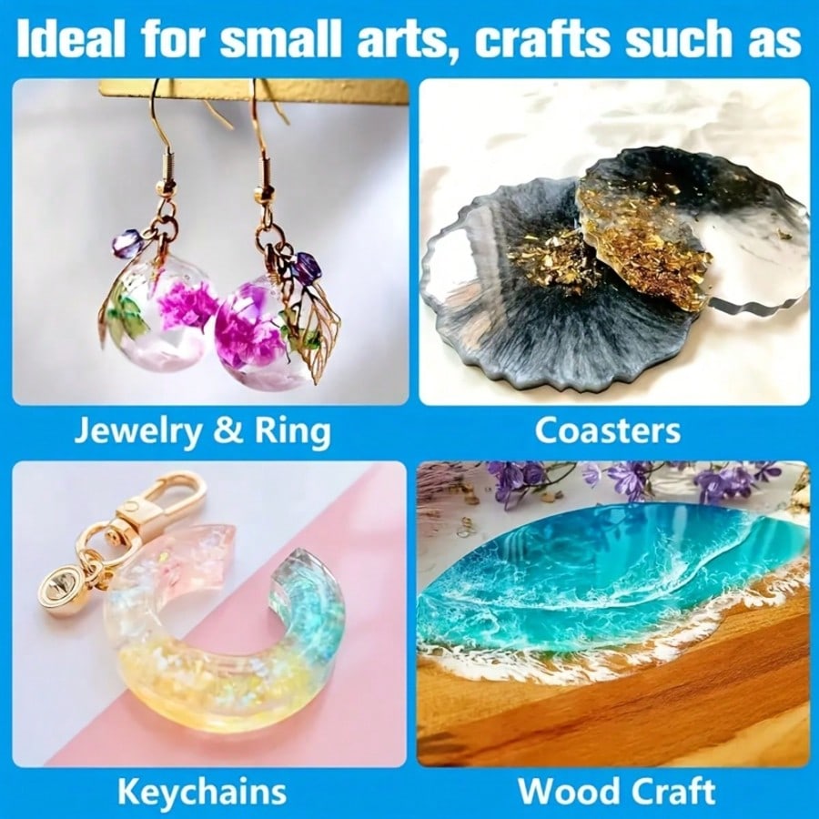 Resina Epóxi Cristalina 1:1, K - Resin Mold Jewelry avaliação e preço
