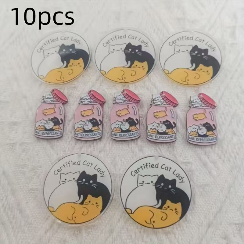 Pingente de gato fofo em acríl - Jewelry Making Birthday Party avaliação e preço