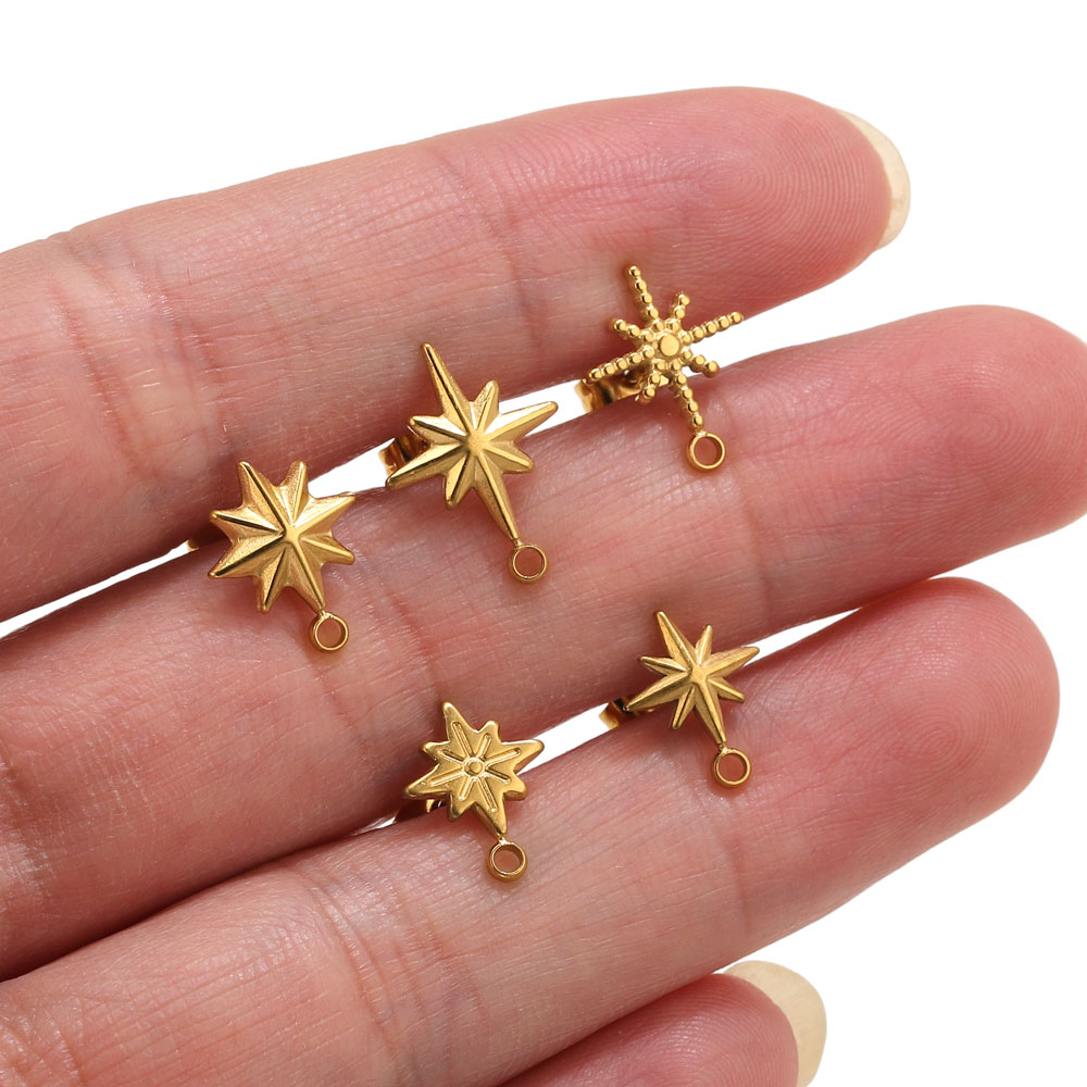 6 Peças de Brincos de Estrela  - Jewelry Making Course avaliação e preço