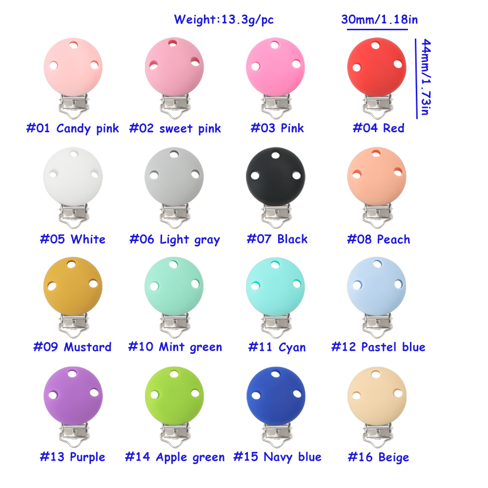 Bebê Silicone Round Shape Clip - Jewelry Making 3 Year Old avaliação e preço