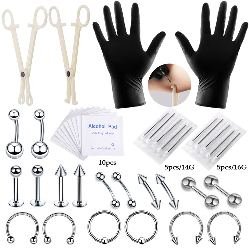 42 pçs/set corpo piercing kit  - Jewelry Making Round Nose Pliers avaliação e preço