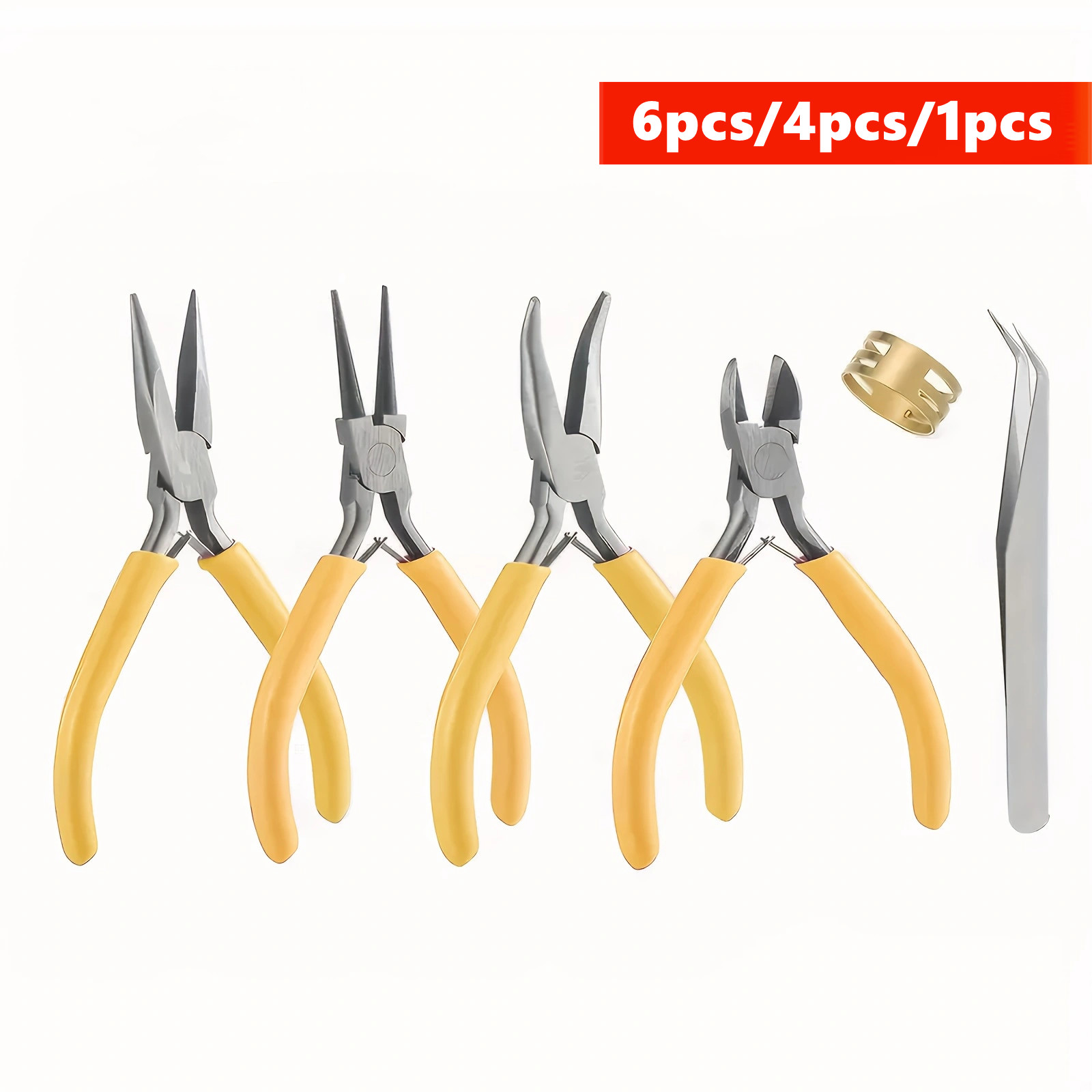 Conjunto de Alicates Amarelos  - Jewelry Making Round Nose Pliers avaliação e preço