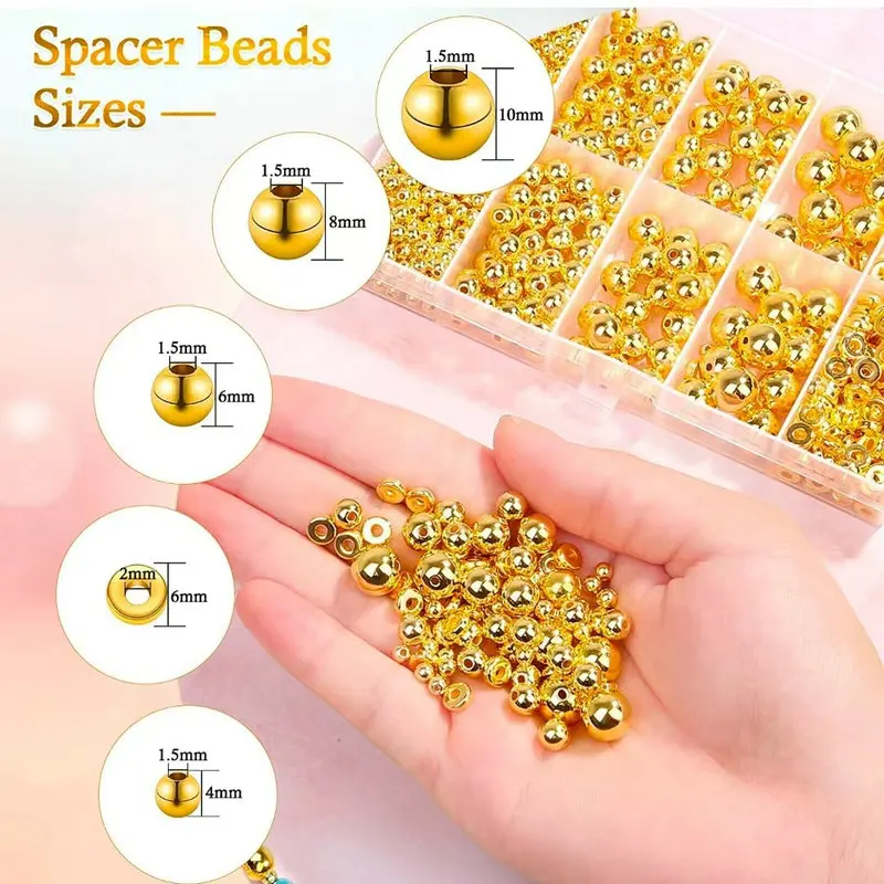 1000 pçs kit de contas espaçad - Jewelry Making Course avaliação e preço
