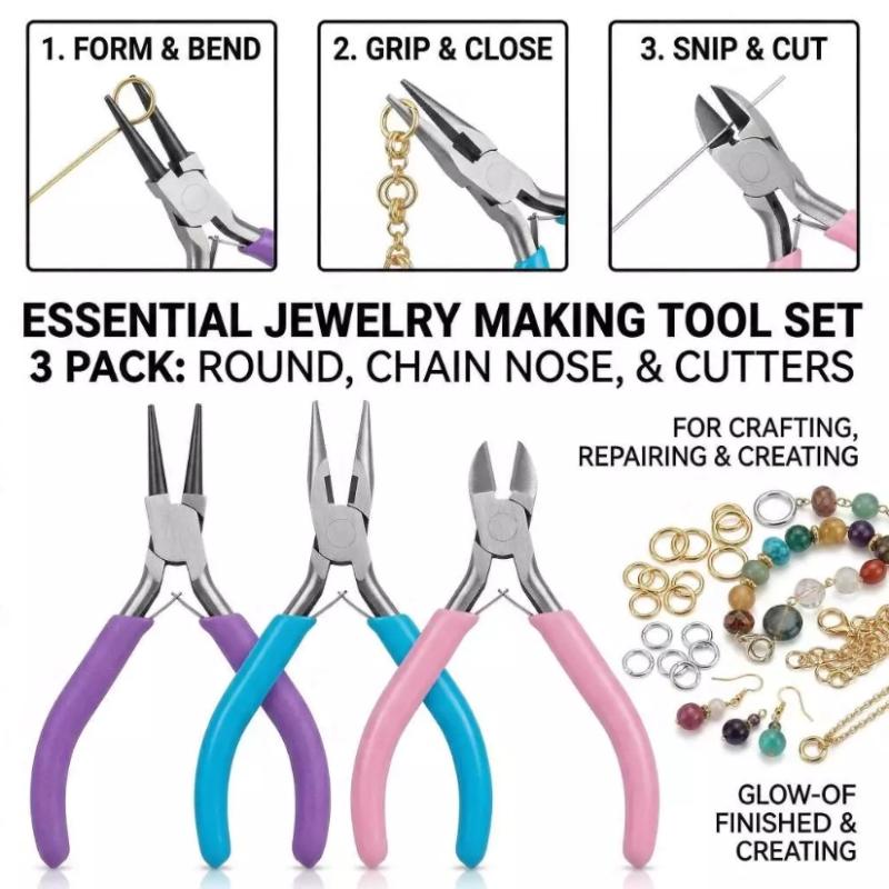 【L】Conjunto de 1/3 Peças de Al - Jewelry Making Round Nose Pliers avaliação e preço