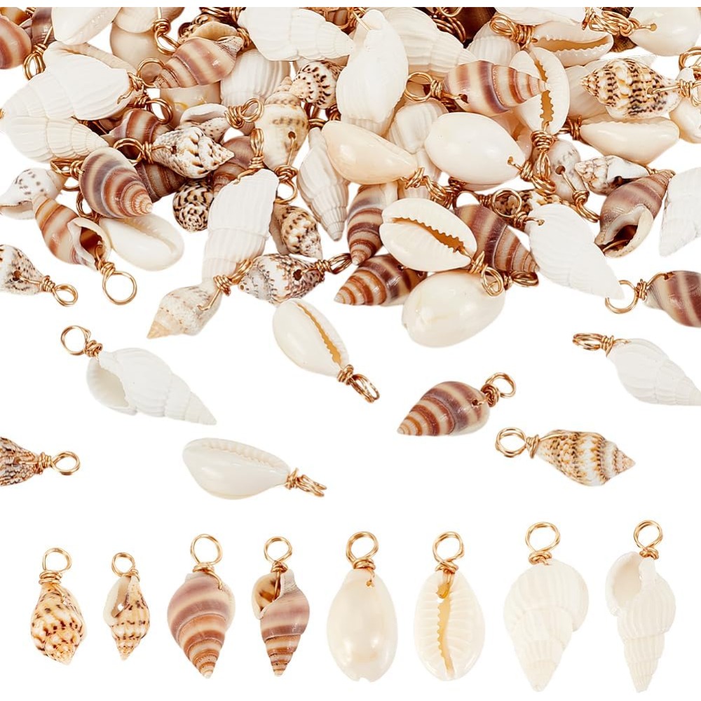 100 pçs 4 estilos encantos de  - Jewelry Making Course avaliação e preço