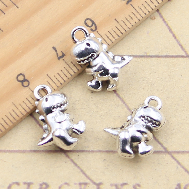 10 pçs encantos dinossauro beb - Jewelry Making 3 Year Old avaliação e preço